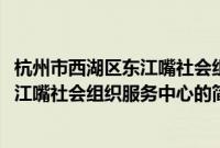 杭州市西湖区东江嘴社会组织服务中心(关于杭州市西湖区东江嘴社会组织服务中心的简介)
