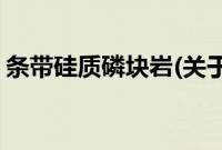条带硅质磷块岩(关于条带硅质磷块岩的简介)