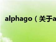 alphago（关于alphago的基本详情介绍）