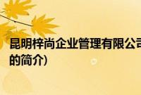 昆明梓尚企业管理有限公司(关于昆明梓尚企业管理有限公司的简介)