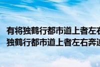 有将独鹤行都市道上者左右奔迫野态憔悴因成短韵(关于有将独鹤行都市道上者左右奔迫野态憔悴因成短韵的简介)
