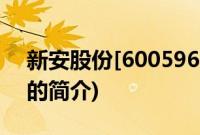 新安股份[600596](关于新安股份[600596]的简介)