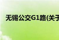无锡公交G1路(关于无锡公交G1路的简介)
