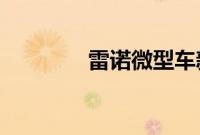 雷诺微型车新车型基础信息