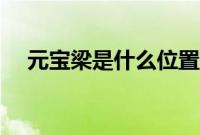 元宝梁是什么位置（汽车元宝梁是什么）