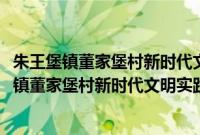 朱王堡镇董家堡村新时代文明实践站志愿服务队(关于朱王堡镇董家堡村新时代文明实践站志愿服务队的简介)