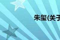 朱玺(关于朱玺的简介)