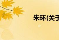 朱环(关于朱环的简介)
