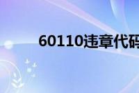 60110违章代码(6018违章代码)