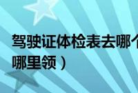 驾驶证体检表去哪个医院办（驾驶证体检表在哪里领）