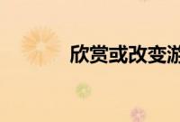 欣赏或改变游戏而不是责怪它