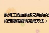 航海王热血航线兄弟的约定怎么做（航海王热血航线兄弟的约定隐藏剧情完成方法）