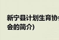 新宁县计划生育协会(关于新宁县计划生育协会的简介)