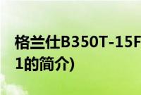 格兰仕B350T-15F1(关于格兰仕B350T-15F1的简介)