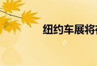 纽约车展将在 2022 年回归
