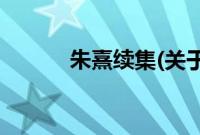朱熹续集(关于朱熹续集的简介)