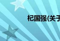 杞国强(关于杞国强的简介)