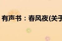 有声书：春风夜(关于有声书：春风夜的简介)