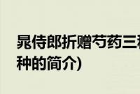 晁侍郎折赠芍药三种(关于晁侍郎折赠芍药三种的简介)