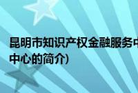 昆明市知识产权金融服务中心(关于昆明市知识产权金融服务中心的简介)
