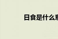 日食是什么意思（日食释义）