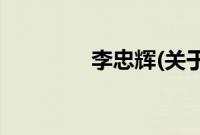 李忠辉(关于李忠辉的简介)