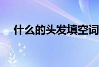 什么的头发填空词语（头发的词语搭配）