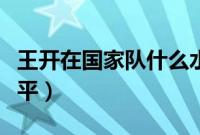 王开在国家队什么水平（王开在国家队什么水平）