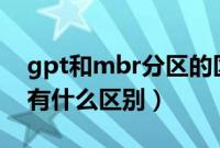 gpt和mbr分区的区别（MBR和GPT分区表有什么区别）