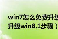 win7怎么免费升级win8.1系统(win7直接升级win8.1步骤)