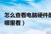 怎么查看电脑硬件配置详细信息（电脑配置在哪里看）