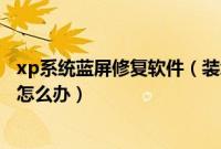 xp系统蓝屏修复软件（装xp系统蓝屏,电脑安装xp系统蓝屏怎么办）