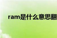 ram是什么意思翻译（ram是什么意思）