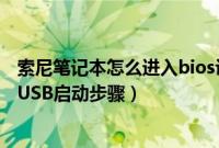索尼笔记本怎么进入bios设置u盘启动（盈通主板BIOS设置USB启动步骤）