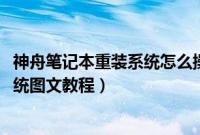 神舟笔记本重装系统怎么操作（神舟笔记本电脑重装win7系统图文教程）