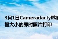 3月1日Cameradactyl构建了一个20x24英寸的相机用于海报大小的即时照片打印