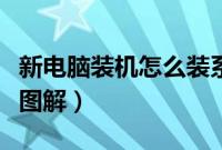 新电脑装机怎么装系统（电脑新机装系统步骤图解）