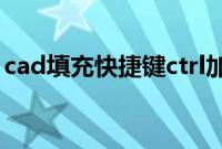 cad填充快捷键ctrl加什么(cad填充快捷键)