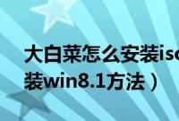 大白菜怎么安装iso镜像文件（大白菜u盘安装win8.1方法）