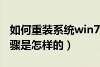 如何重装系统win7（重装系统win7专业版步骤是怎样的）