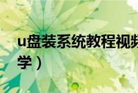 u盘装系统教程视频（用u盘重装系统视频教学）