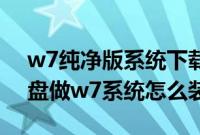 w7纯净版系统下载官网（台式电脑主机用u盘做w7系统怎么装）