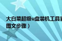 大白菜超级u盘装机工具官网（大白菜超级u盘启动xp安装图文步骤）