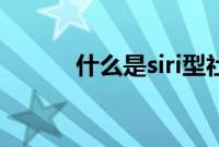 什么是siri型社交（什么是Siri）