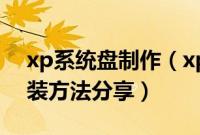 xp系统盘制作（xp系统盘做成u盘的简单安装方法分享）