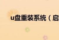 u盘重装系统（启动u盘重装系统步骤）