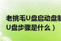 老挑毛U盘启动盘制作教程（老挑毛制作启动U盘步骤是什么）