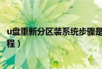 u盘重新分区装系统步骤是什么（从U盘重新分区安装系统教程）