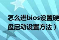 怎么进bios设置硬盘启动顺序（电脑bios硬盘启动设置方法）