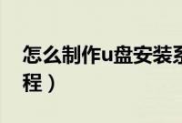 怎么制作u盘安装系统盘（u盘安装盘制作教程）